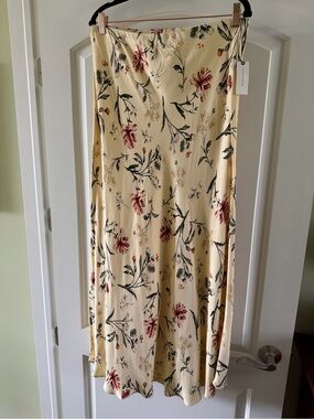 Anthropologie Tilda A-Line Maxi Slip Skirt